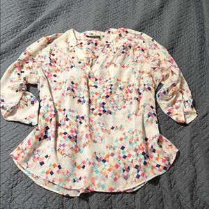 Maurice’s 3x Geometric Patterned Women's Top